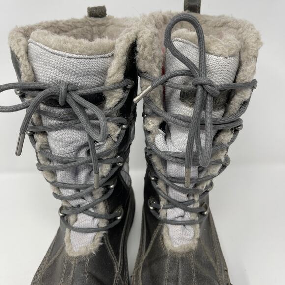 Columbia Heater Canyon BL1511-035 Waterproof Gray 2 Tone Snow Boot Womens Sz 8 - Picture 5 of 11